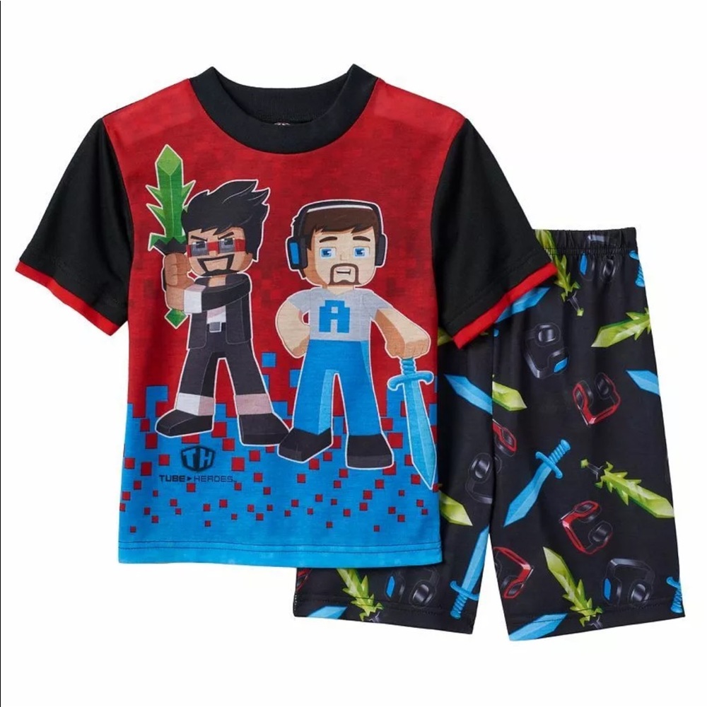 Boys Tube Heroes pajama set size 4